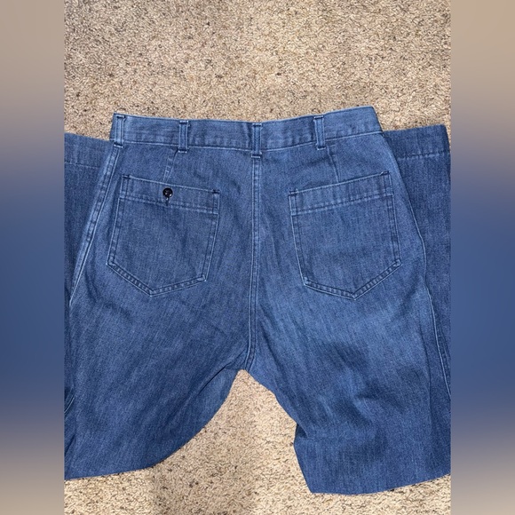 Amazing Vintage Unisex Denim Wide Cuff Bell Bottom Trouser Jeans! - Picture 6 of 6